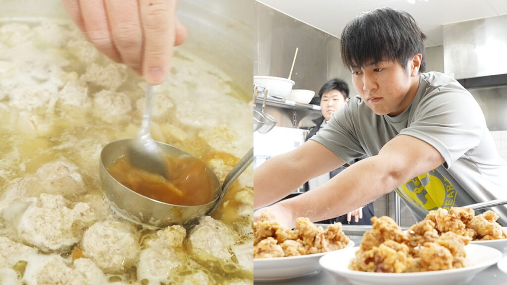 近大相撲部の朝に密着！伝統「塩ちゃんこ」と新人料理番長の「絶品唐揚げ」のレシピを公開